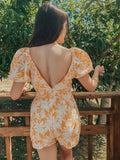 Yellow Floral Romper